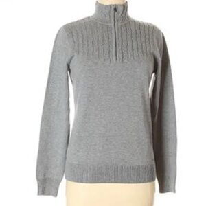 IZOD Heather Gray Cotton Sweater